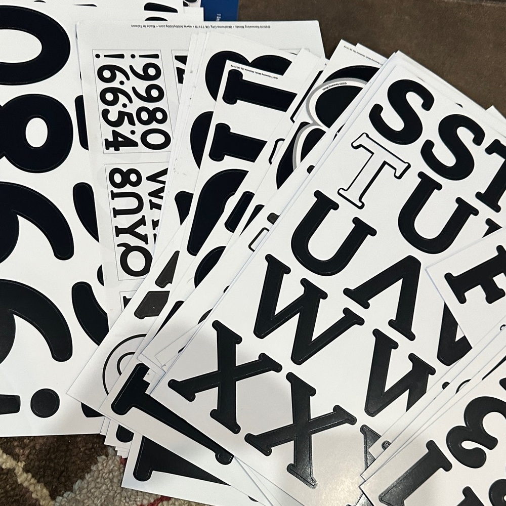 Colorful Alphabet and miscellaneous Sticker Set - Picture 15 of 16